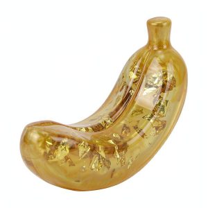 Glitter Banana Squishy — Gold Flake Maltose Banana Toy